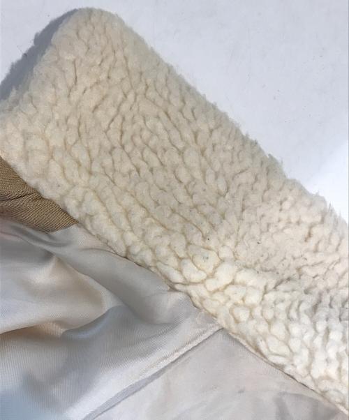 BEAUTY&YOUTH（ビューティーアンドユース）BEAUTY&YOUTH (ビューティーアンドユース) ボアショートブルゾン　1625-105-4204 ベージュ サイズ:Mの古着・服飾アイテム