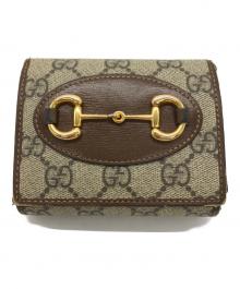 GUCCI（グッチ）の古着「ホースビット2つ折り財布　534563」｜ベージュ