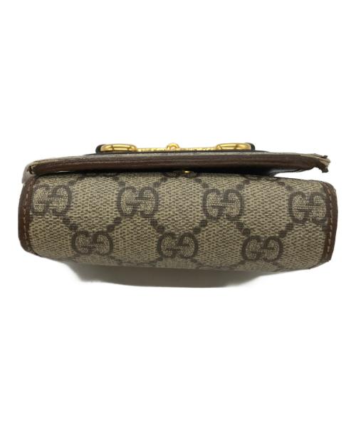 GUCCI（グッチ）GUCCI (グッチ) ホースビット2つ折り財布　534563 ベージュの古着・服飾アイテム