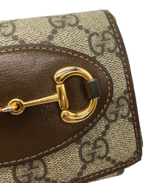 GUCCI（グッチ）GUCCI (グッチ) ホースビット2つ折り財布　534563 ベージュの古着・服飾アイテム