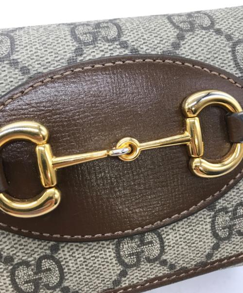 GUCCI（グッチ）GUCCI (グッチ) ホースビット2つ折り財布　534563 ベージュの古着・服飾アイテム