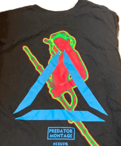 NEXUSVII（ネクサスセブン）NEXUSVII (ネクサスセブン) PREDATOR MONTAGE/バックプリントTシャツ ブラック サイズ:Lの古着・服飾アイテム
