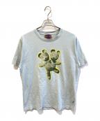 Heaven by Marc Jacobsヘブンバイマークジェイコブス）の古着「DOUBLE HEADED TEDDY L S TEE P1000074 20」｜スカイブルー