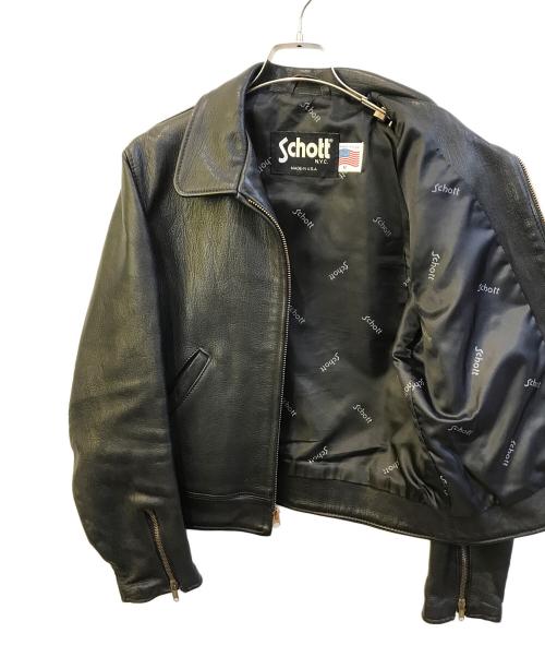 Schott（ショット）Schott (ショット) レザージャケット ブラック サイズ:Ｍの古着・服飾アイテム