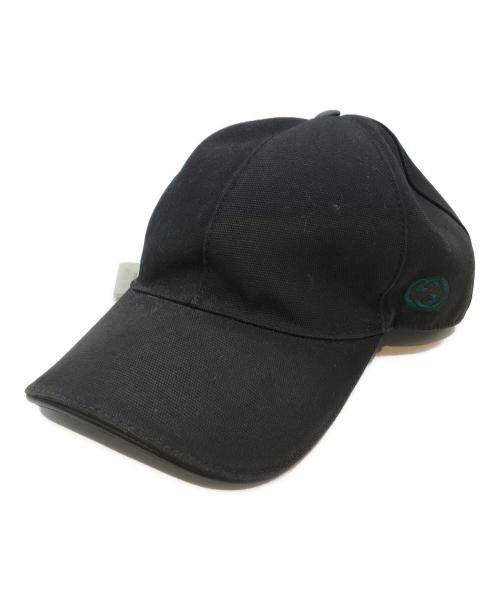 GUCCI（グッチ）GUCCI (グッチ) キャップ　387554 ブラックの古着・服飾アイテム
