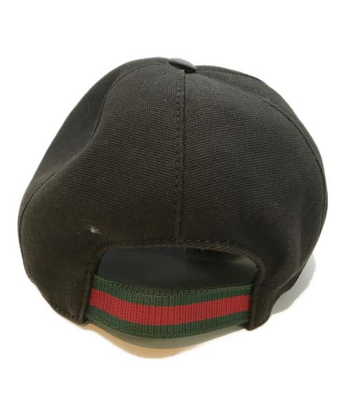 GUCCI（グッチ）GUCCI (グッチ) キャップ　387554 ブラックの古着・服飾アイテム