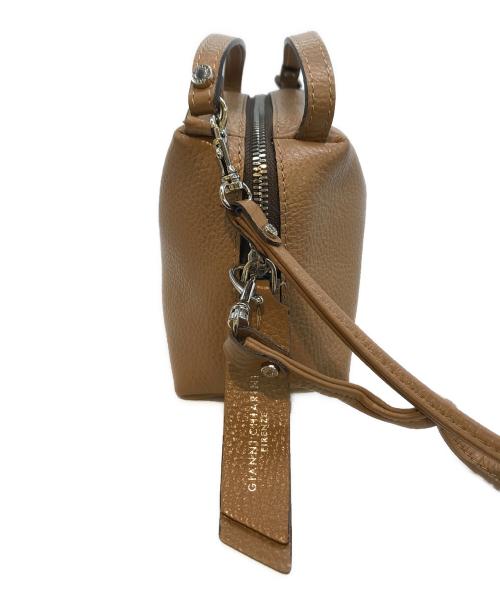 GIANNI CHIARINI（ジャンニ キアリーニ）GIANNI CHIARINI (ジャンニ キアリーニ) レザーショルダーバッグ ブラウンの古着・服飾アイテム