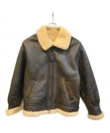 NO BRAND（ノーブランド）の古着「B-3ムートンジャケット」｜ブラウン