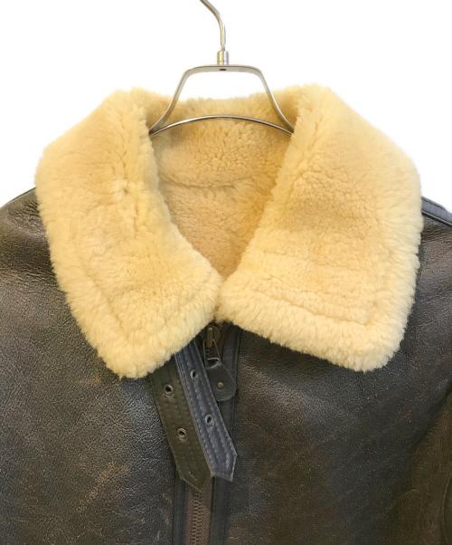 NO BRAND（ノーブランド）NO BRAND (ノーブランド) B-3ムートンジャケット ブラウン サイズ:LLの古着・服飾アイテム