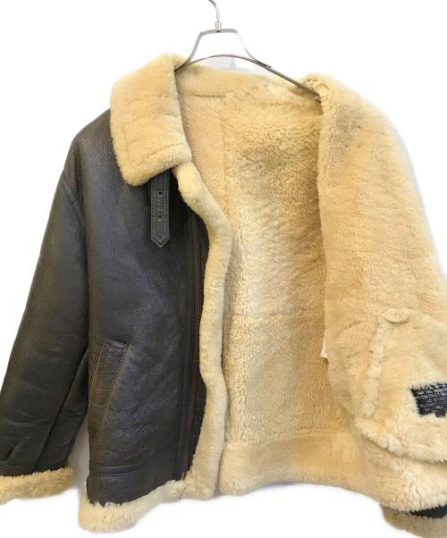 NO BRAND（ノーブランド）NO BRAND (ノーブランド) B-3ムートンジャケット ブラウン サイズ:LLの古着・服飾アイテム