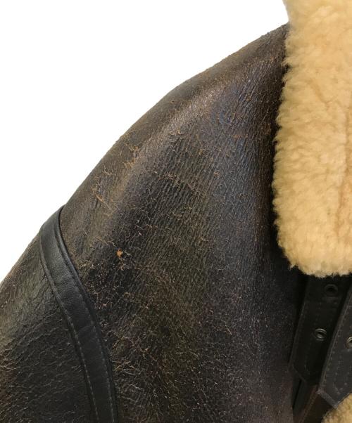 NO BRAND（ノーブランド）NO BRAND (ノーブランド) B-3ムートンジャケット ブラウン サイズ:LLの古着・服飾アイテム