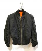 ALPHAアルファ）の古着「MA-1ジャケット　MIL-J-82790J」｜ブラック