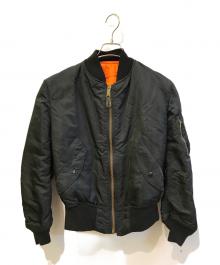 ALPHA（アルファ）の古着「MA-1ジャケット　MIL-J-82790J」｜ブラック