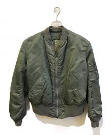 ALPHA（アルファ）の古着「MA-1ジャケット　MIL-J-82790J」｜グリーン