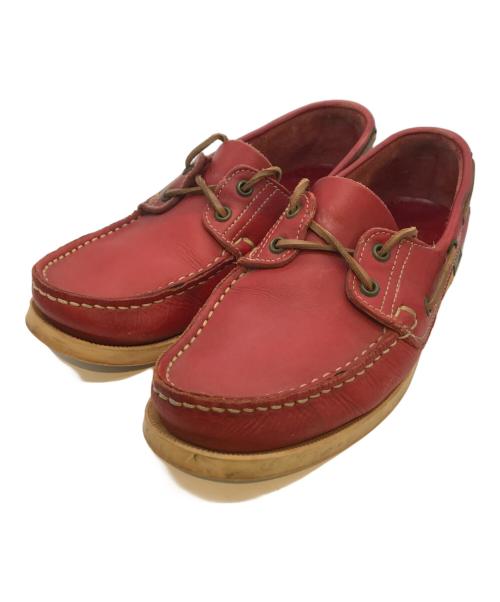 PARABOOT（パラブーツ）PARABOOT (パラブーツ) デッキシューズ　1208 レッド サイズ:25cmの古着・服飾アイテム