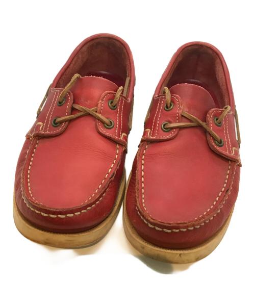 PARABOOT（パラブーツ）PARABOOT (パラブーツ) デッキシューズ　1208 レッド サイズ:25cmの古着・服飾アイテム