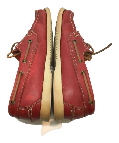 PARABOOT（パラブーツ）PARABOOT (パラブーツ) デッキシューズ　1208 レッド サイズ:25cmの古着・服飾アイテム