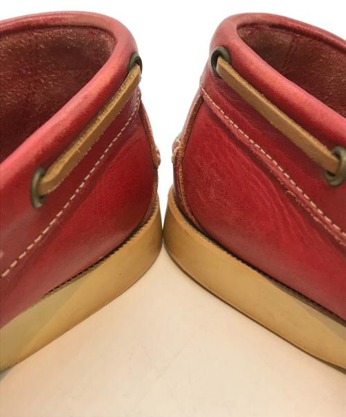 PARABOOT（パラブーツ）PARABOOT (パラブーツ) デッキシューズ　1208 レッド サイズ:25cmの古着・服飾アイテム