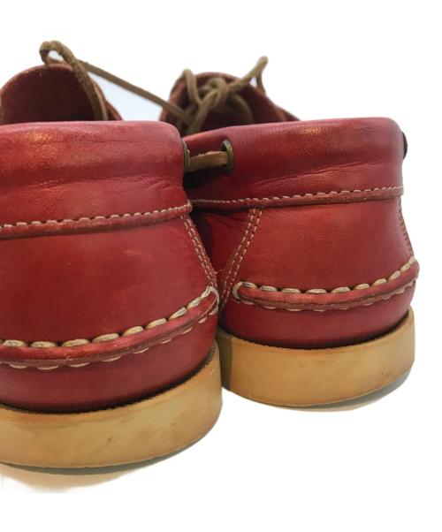 PARABOOT（パラブーツ）PARABOOT (パラブーツ) デッキシューズ　1208 レッド サイズ:25cmの古着・服飾アイテム