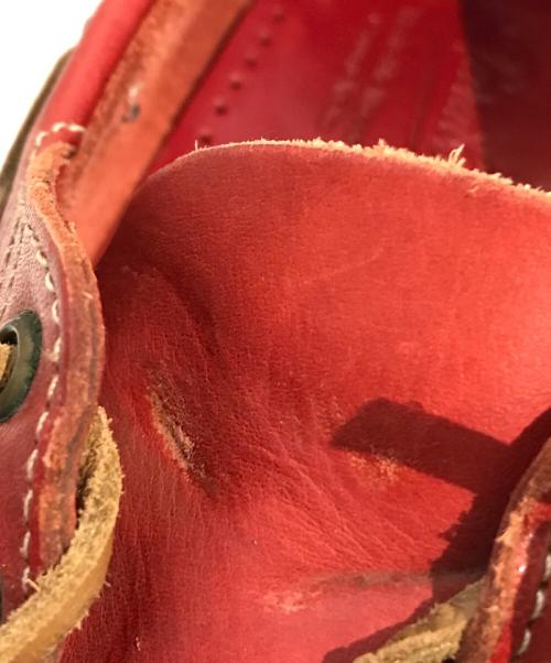 PARABOOT（パラブーツ）PARABOOT (パラブーツ) デッキシューズ　1208 レッド サイズ:25cmの古着・服飾アイテム
