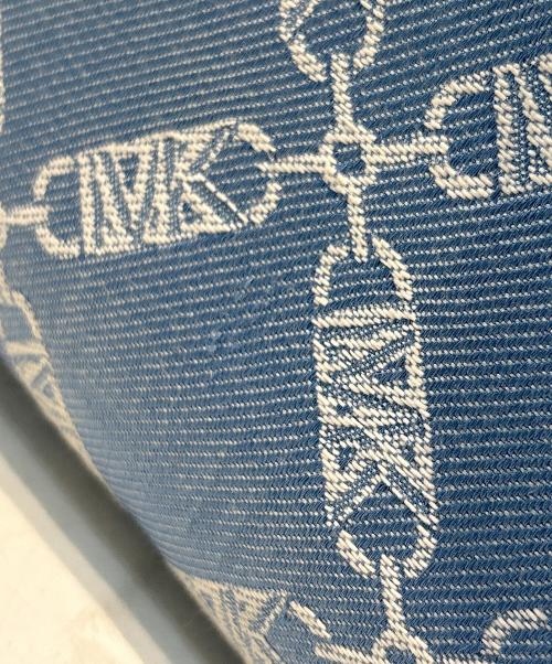 MICHAEL KORS（マイケル・コース）MICHAEL KORS (マイケル・コース) Gigi Large Empire Logo Jacquard Denim Tote Bag　30R4G3GT3U スカイブルーの古着・服飾アイテム