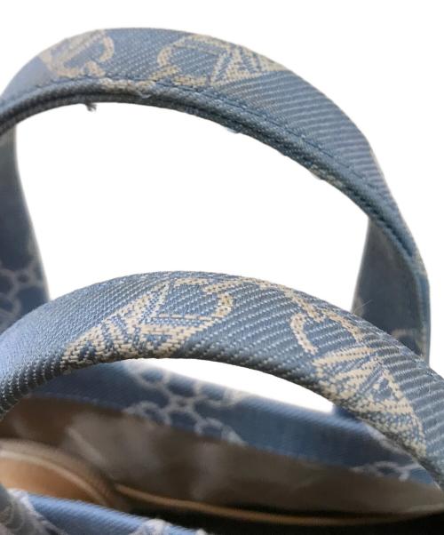 MICHAEL KORS（マイケル・コース）MICHAEL KORS (マイケル・コース) Gigi Large Empire Logo Jacquard Denim Tote Bag　30R4G3GT3U スカイブルーの古着・服飾アイテム