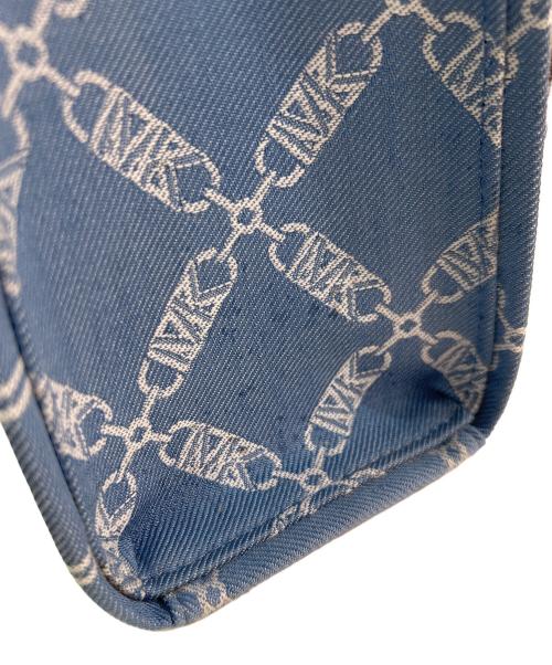 MICHAEL KORS（マイケル・コース）MICHAEL KORS (マイケル・コース) Gigi Large Empire Logo Jacquard Denim Tote Bag　30R4G3GT3U スカイブルーの古着・服飾アイテム