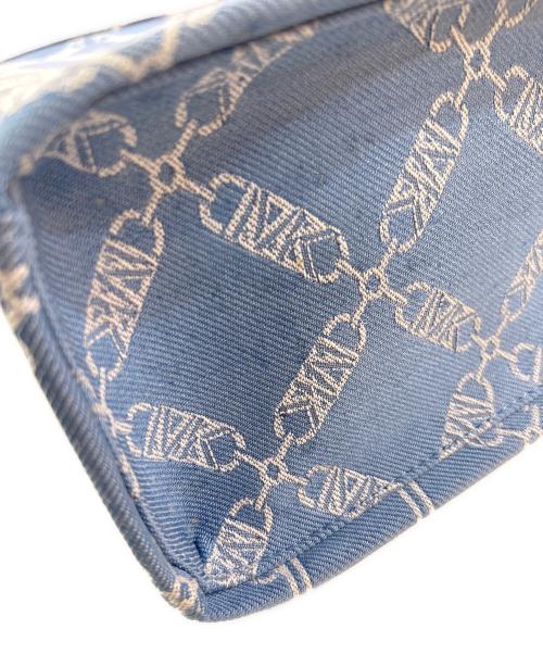 MICHAEL KORS（マイケル・コース）MICHAEL KORS (マイケル・コース) Gigi Large Empire Logo Jacquard Denim Tote Bag　30R4G3GT3U スカイブルーの古着・服飾アイテム