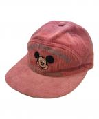 DISNEYディズニー）の古着「キャップ」｜ピンク