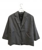 Spick and Spanスピック＆スパン）の古着「チェックルーズジャケット　24010200205030」｜グレー