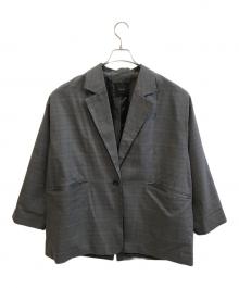 Spick and Span（スピック＆スパン）の古着「チェックルーズジャケット　24010200205030」｜グレー