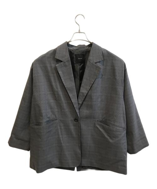 Spick and Span（スピック＆スパン）Spick and Span (スピック＆スパン) チェックルーズジャケット　24010200205030 グレー サイズ:Sの古着・服飾アイテム