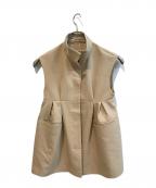 HEREIAMヘレイアム）の古着「エンパイアベスト　BR2402AT01」｜ベージュ