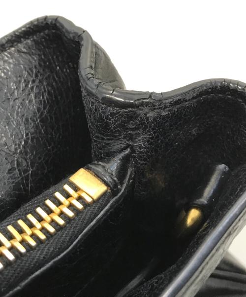 MIU MIU（ミュウミュウ）MIU MIU (ミュウミュウ) レザーハンドバッグ ブラックの古着・服飾アイテム