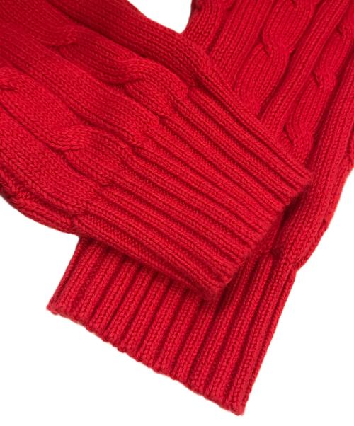 POLO RALPH LAUREN（ポロ・ラルフローレン）POLO RALPH LAUREN (ポロ・ラルフローレン) Vネックニット レッド サイズ:Ｌの古着・服飾アイテム