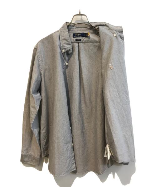 POLO RALPH LAUREN（ポロ・ラルフローレン）POLO RALPH LAUREN (ポロ・ラルフローレン) ボタンダウンシャツ グレー サイズ:ｌの古着・服飾アイテム