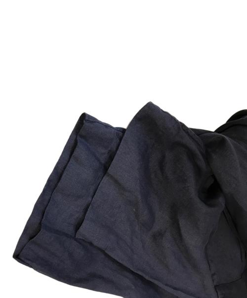 POLO RALPH LAUREN（ポロ・ラルフローレン）POLO RALPH LAUREN (ポロ・ラルフローレン) リネンオープンカラーシャツ ネイビー サイズ:Ｌの古着・服飾アイテム