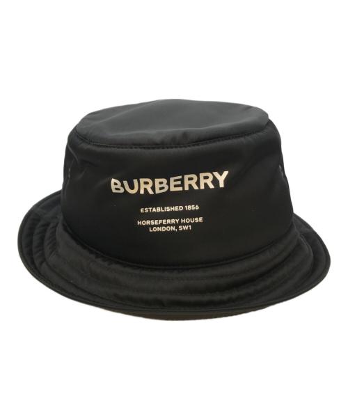 BURBERRY LONDON（バーバリーロンドン）BURBERRY LONDON (バーバリーロンドン) PADDED NYLON BUCKET HAT ブラックの古着・服飾アイテム