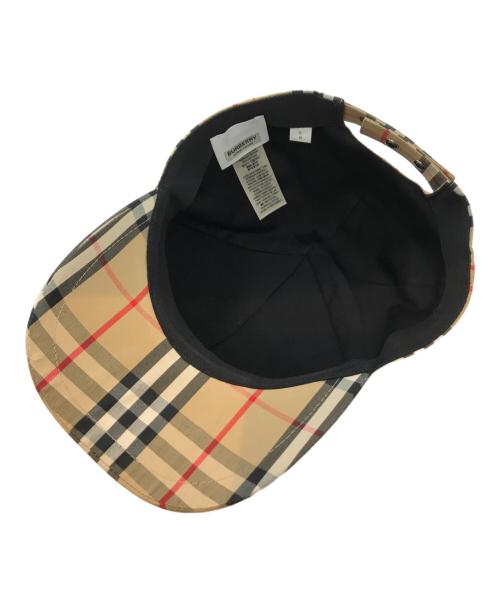 BURBERRY LONDON（バーバリーロンドン）BURBERRY LONDON (バーバリーロンドン) TBロゴパッチ ノヴァチェックキャップ ベージュの古着・服飾アイテム
