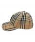 BURBERRY LONDON (バーバリーロンドン) TBロゴパッチ ノヴァチェックキャップ ベージュ：20000円