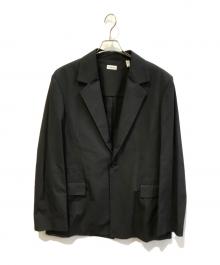 BURBERRY（バーバリー）の古着「single-breasted wool blazer　8090104」｜ブラック