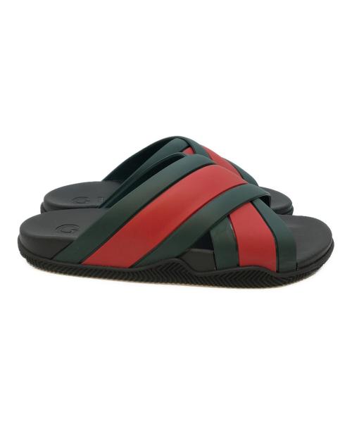 GUCCI（グッチ）GUCCI (グッチ) シェリーラインサンダル 627820 ブラック サイズ:38の古着・服飾アイテム