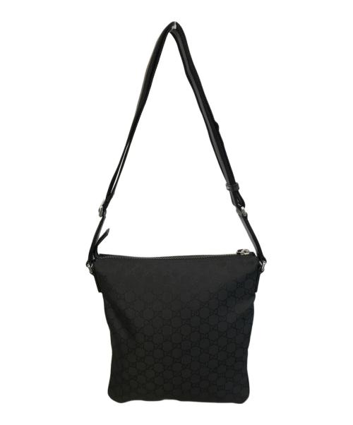 GUCCI（グッチ）GUCCI (グッチ) ナイロンショルダーバッグ ブラックの古着・服飾アイテム