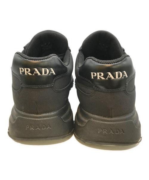 PRADA（プラダ）PRADA (プラダ) RE NYRON SNERKERS ブラック サイズ:9 1/2の古着・服飾アイテム
