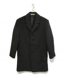 Calvin Klein（カルバンクライン）の古着「ウールブレンドオーバーコート　4LD900G」｜ブラック