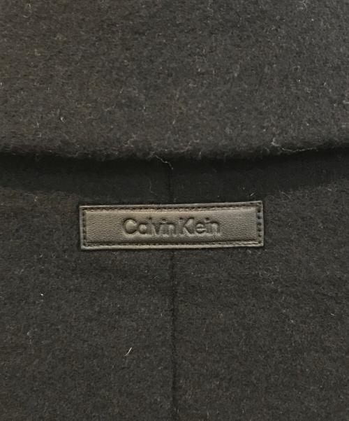 Calvin Klein（カルバンクライン）Calvin Klein (カルバンクライン) ウールブレンドオーバーコート　4LD900G ブラック サイズ:Sの古着・服飾アイテム