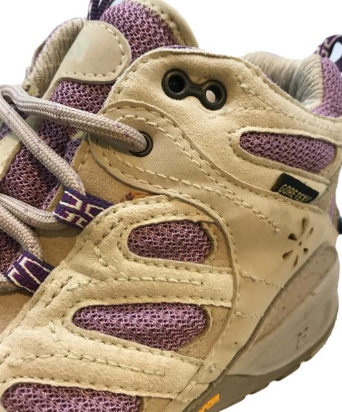 THE NORTH FACE（ザ ノース フェイス）THE NORTH FACE (ザ ノース フェイス) SABLE MID GTX XCR NFW70033 ベージュ×パープル サイズ:24の古着・服飾アイテム