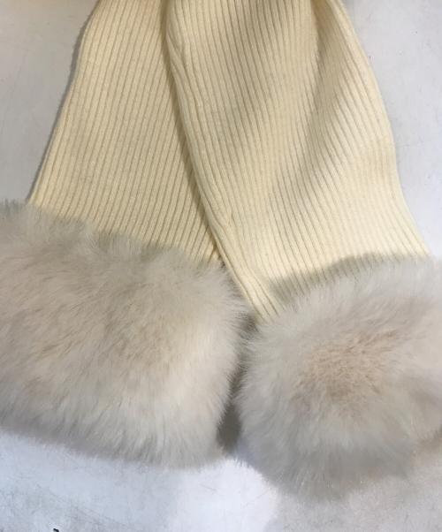 darich（ダーリッチ）Darich (ダーリッチ) ビジューケープニットミニワンピース アイボリー サイズ:free 未使用品の古着・服飾アイテム