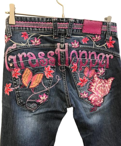 grassh pper（グラスホッパー）grassh pper (グラスホッパー) デニムパンツ インディゴ サイズ:SIZE 66cm (W26)の古着・服飾アイテム