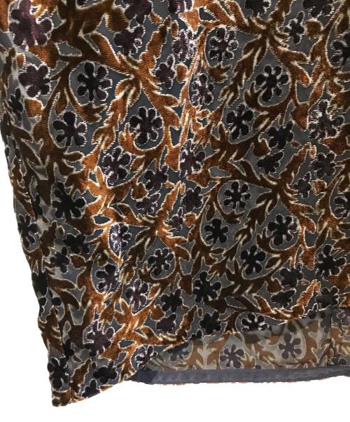 BACCA（バッカ）BACCA (バッカ) オパール加工 ベルベット シースルー　35-01-15-01305 ブラウン サイズ:SIZE 36の古着・服飾アイテム